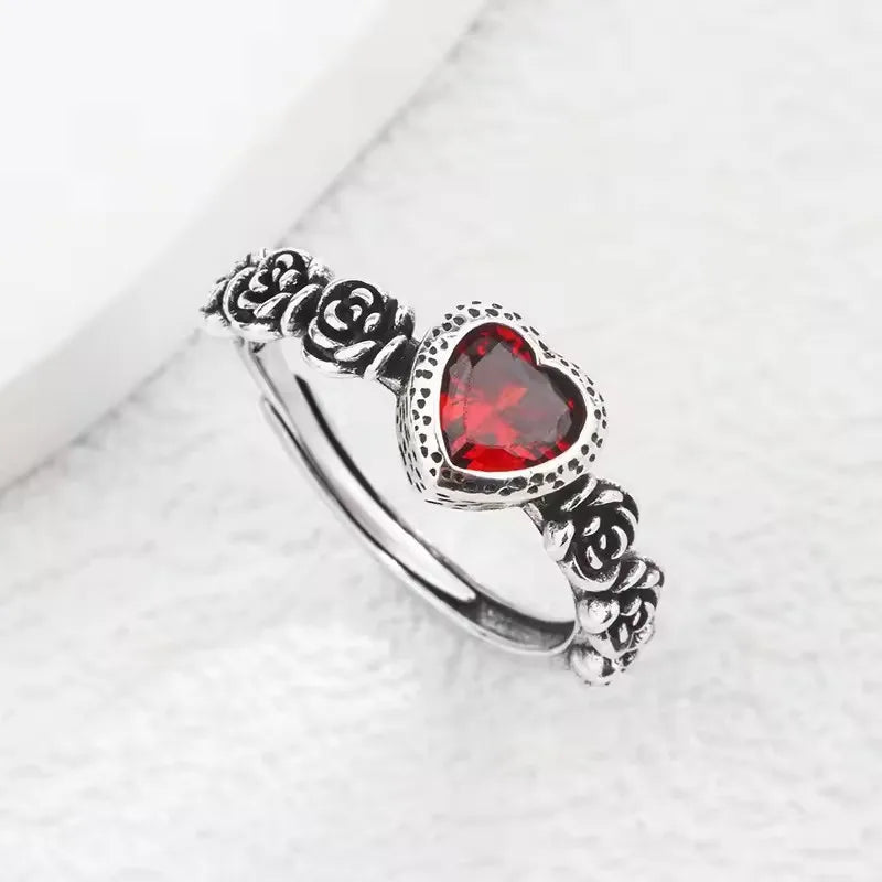 HakuJoy - Anillos de plata Vintage