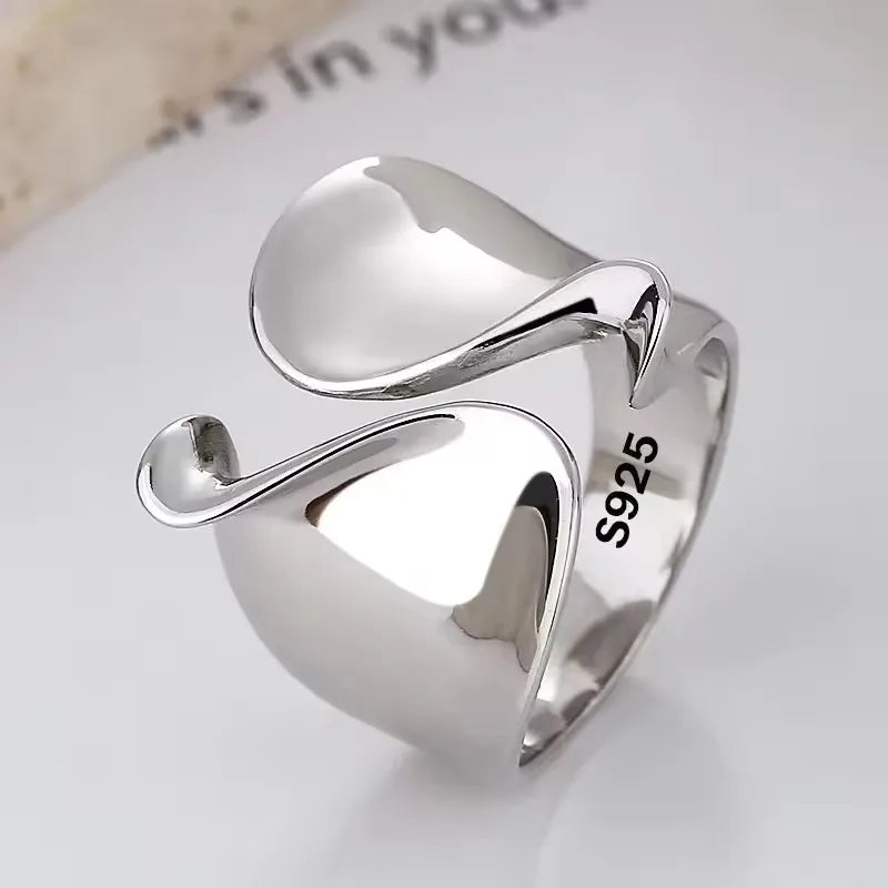HakuJoy - Anillos de plata Vintage