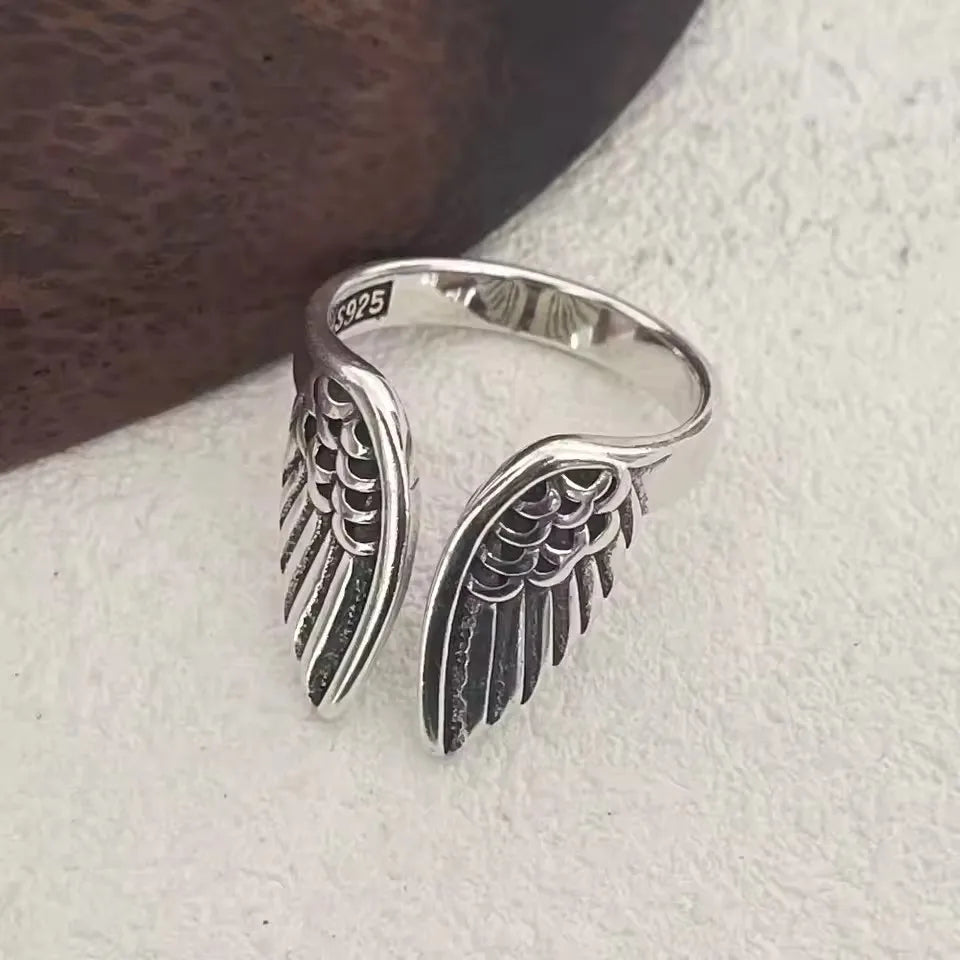 HakuJoy - Anillos de plata Vintage