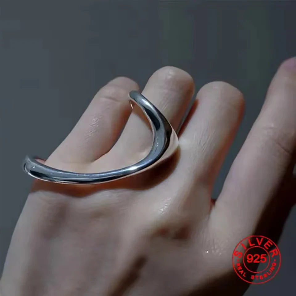 HakuJoy - Anillos de plata Vintage