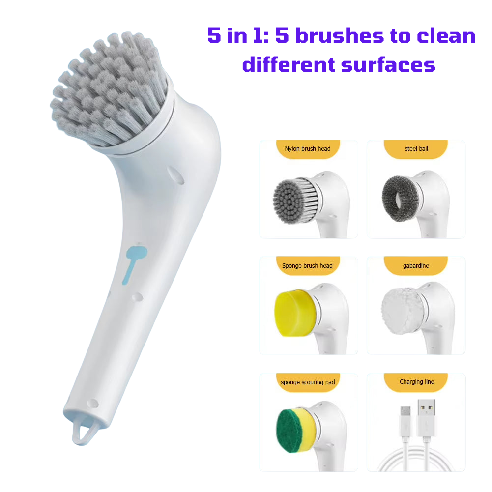 Klinbrush 5-In-1Multifunctional Electric Cleaning Brush