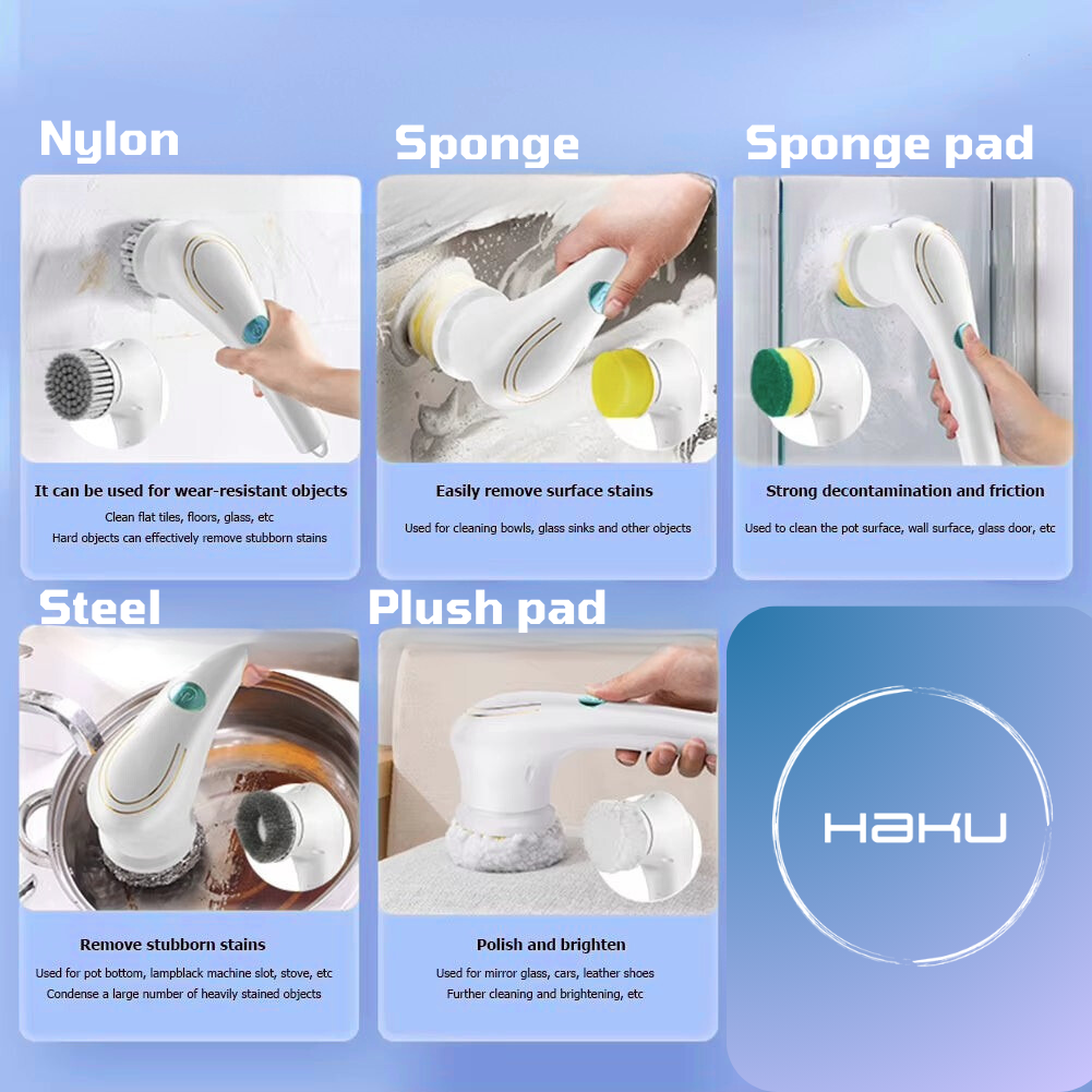 Klinbrush 5-In-1Multifunctional Electric Cleaning Brush